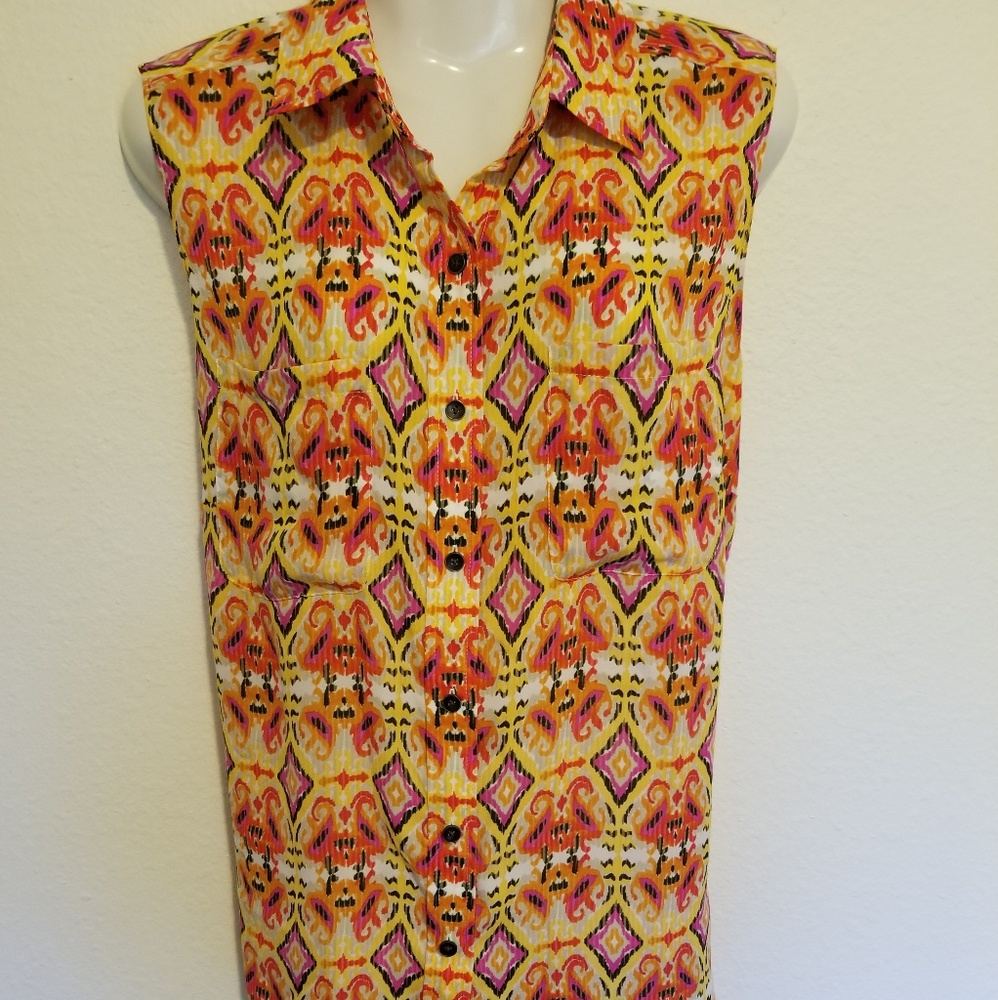 Jones New York sleeveless dressy blouse